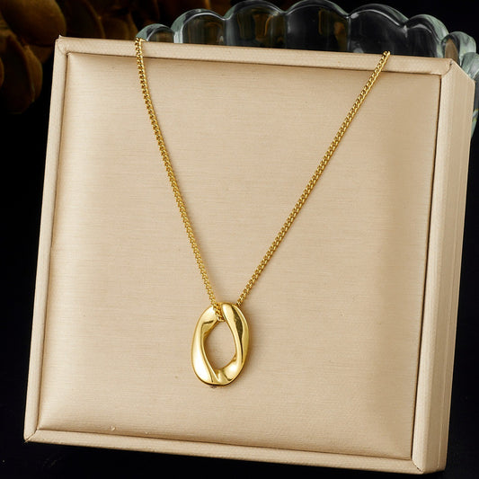 Aurelia Loop Necklace | 18K Gold Minimal Jewellry