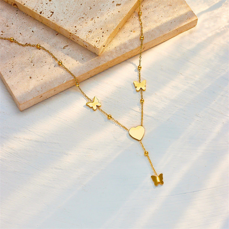 Heartfall Charm Necklace