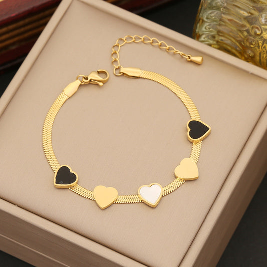 Noir Heart Charm Set