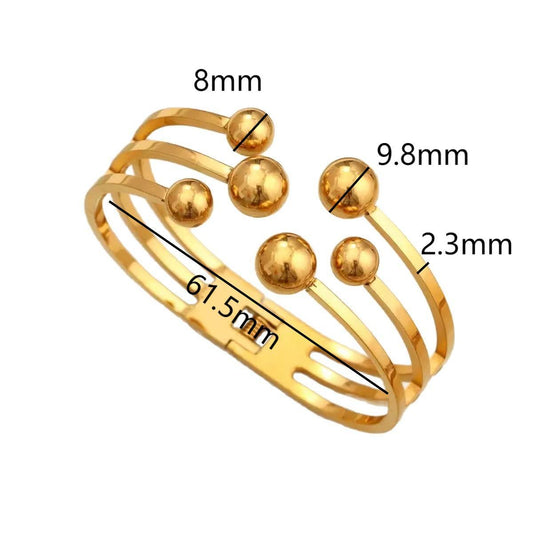 Luxe Orb Adjustable Bangle