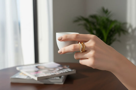 Flow Wave Ring - Adjustable Ring