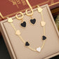Noir Heart Charm Set