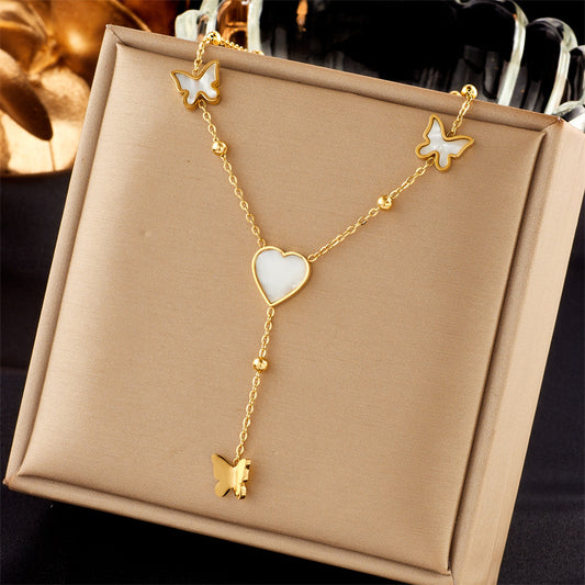 Heartfall Charm Necklace