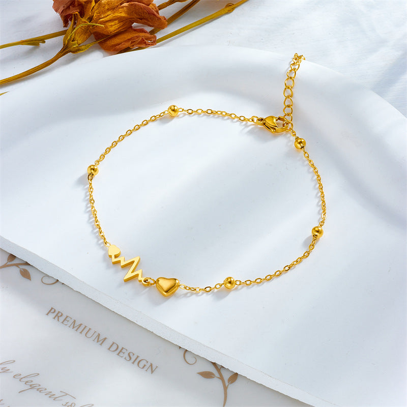 Heartbeat Love Anklet
