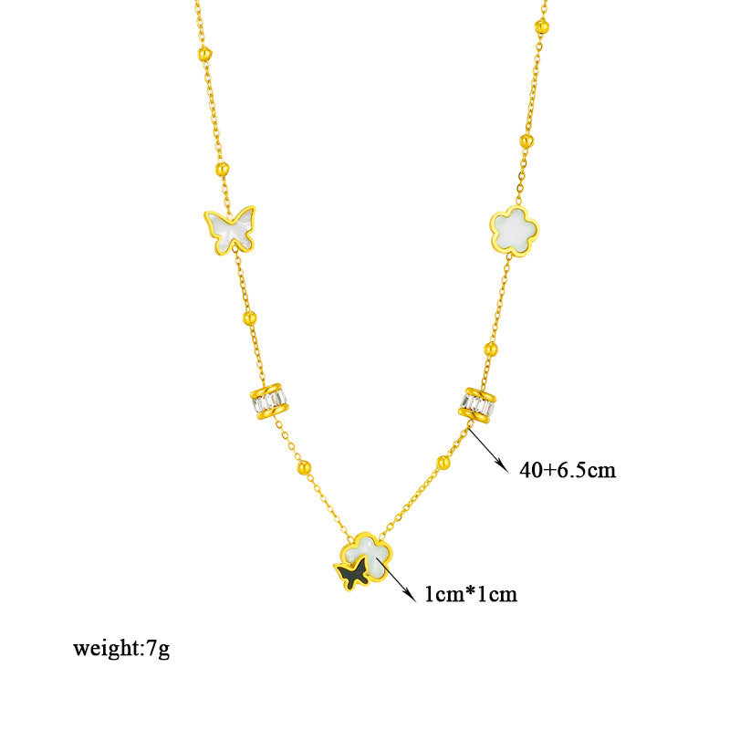 Golden Bloom Charm Necklace | 18K Gold Anti-Tarnish