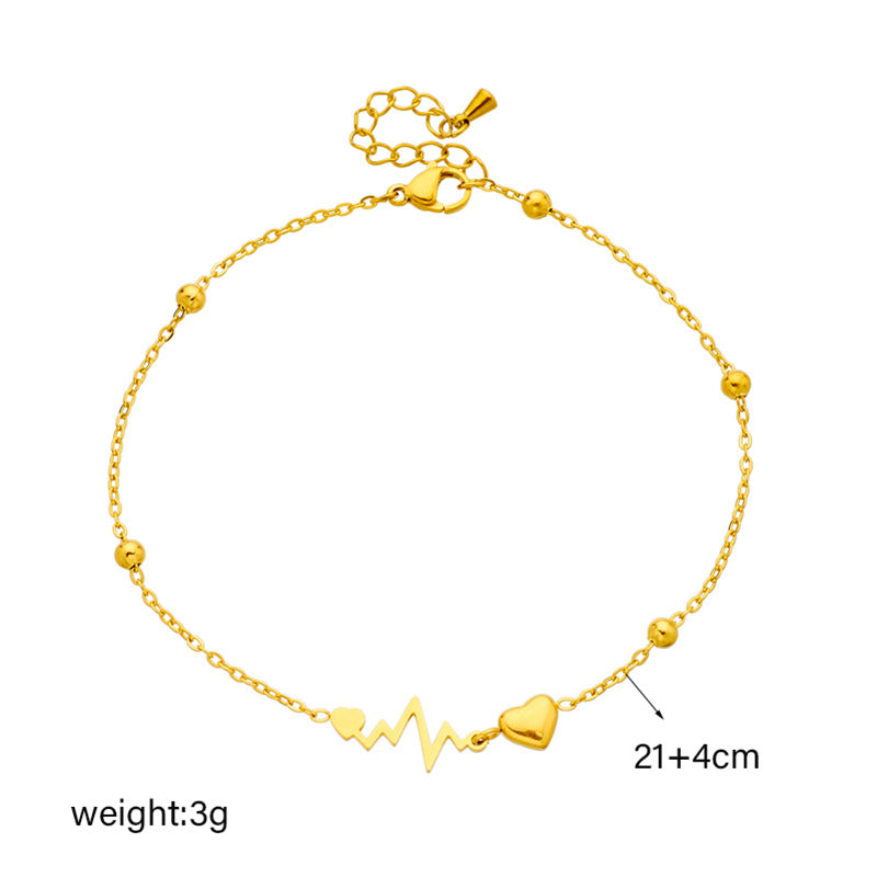 Heartbeat Love Anklet