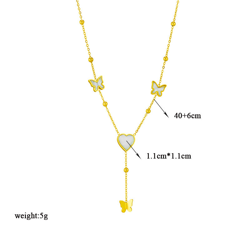 Heartfall Charm Necklace