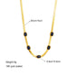 Noir Luxe Chain Necklace –18K Gold Black Stone Jewellery
