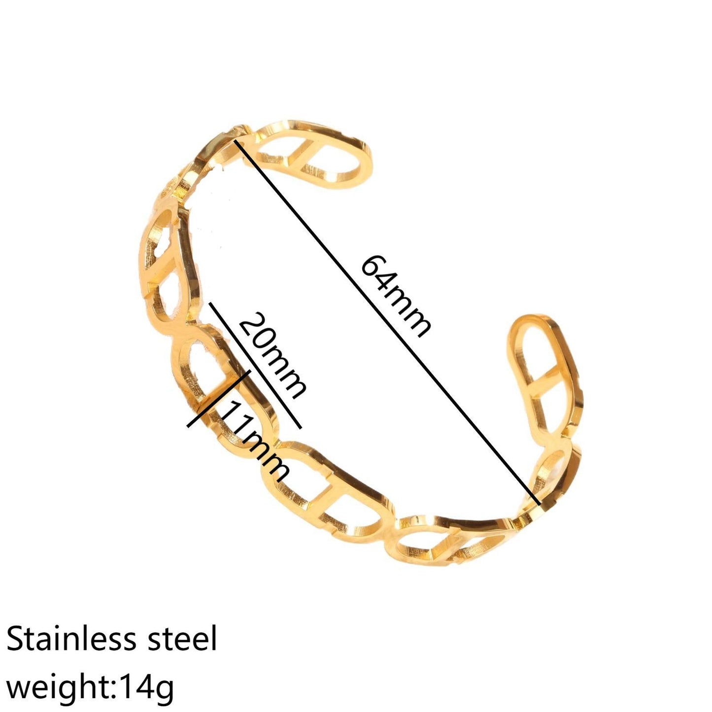 Luxe Link Signature Bangle(Adjustable)