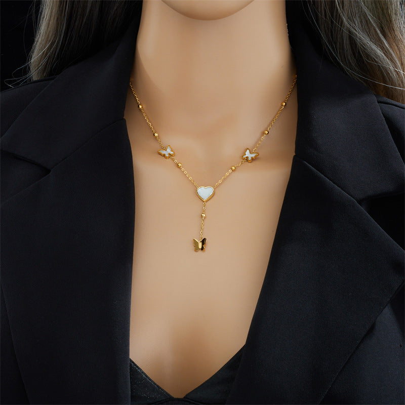 Heartfall Charm Necklace