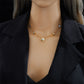 Golden Bloom Charm Necklace | 18K Gold Anti-Tarnish