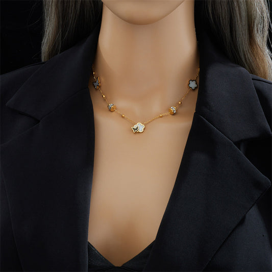 Golden Bloom Charm Necklace | 18K Gold Anti-Tarnish