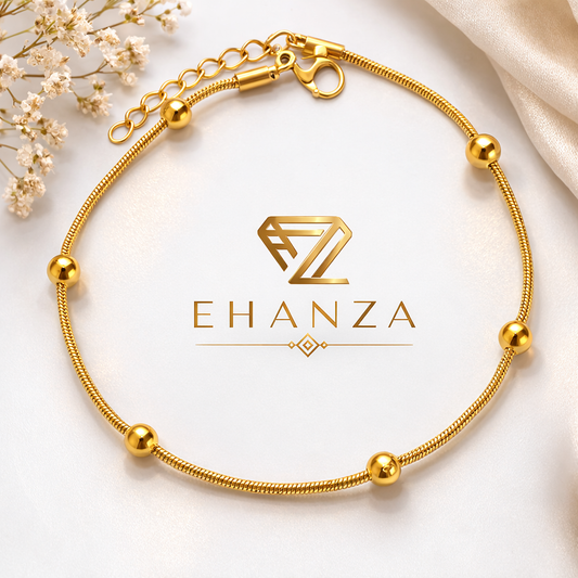 Golden Bead Anklet
