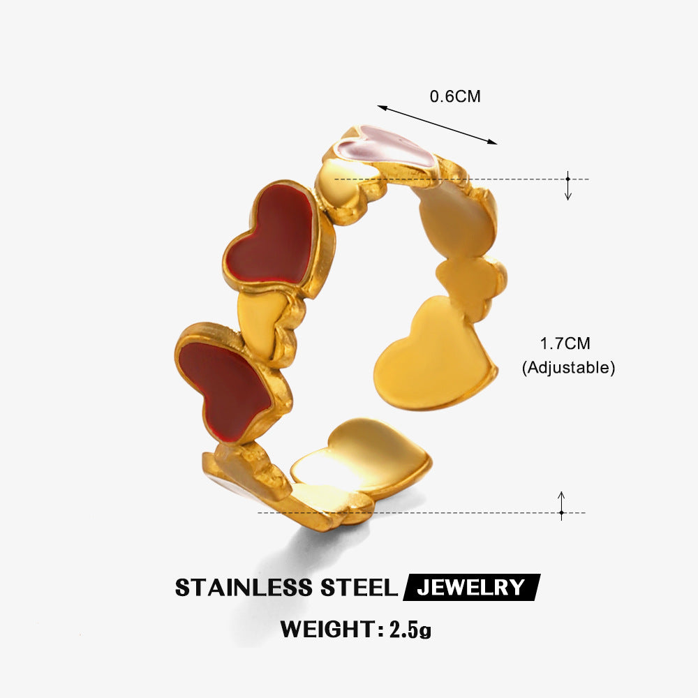 Sweetheart Charm Ring – Adjustable Ring