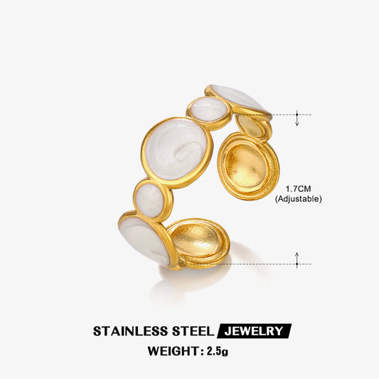 Celestia Glow Ring | 18K Gold Adjustable Ring