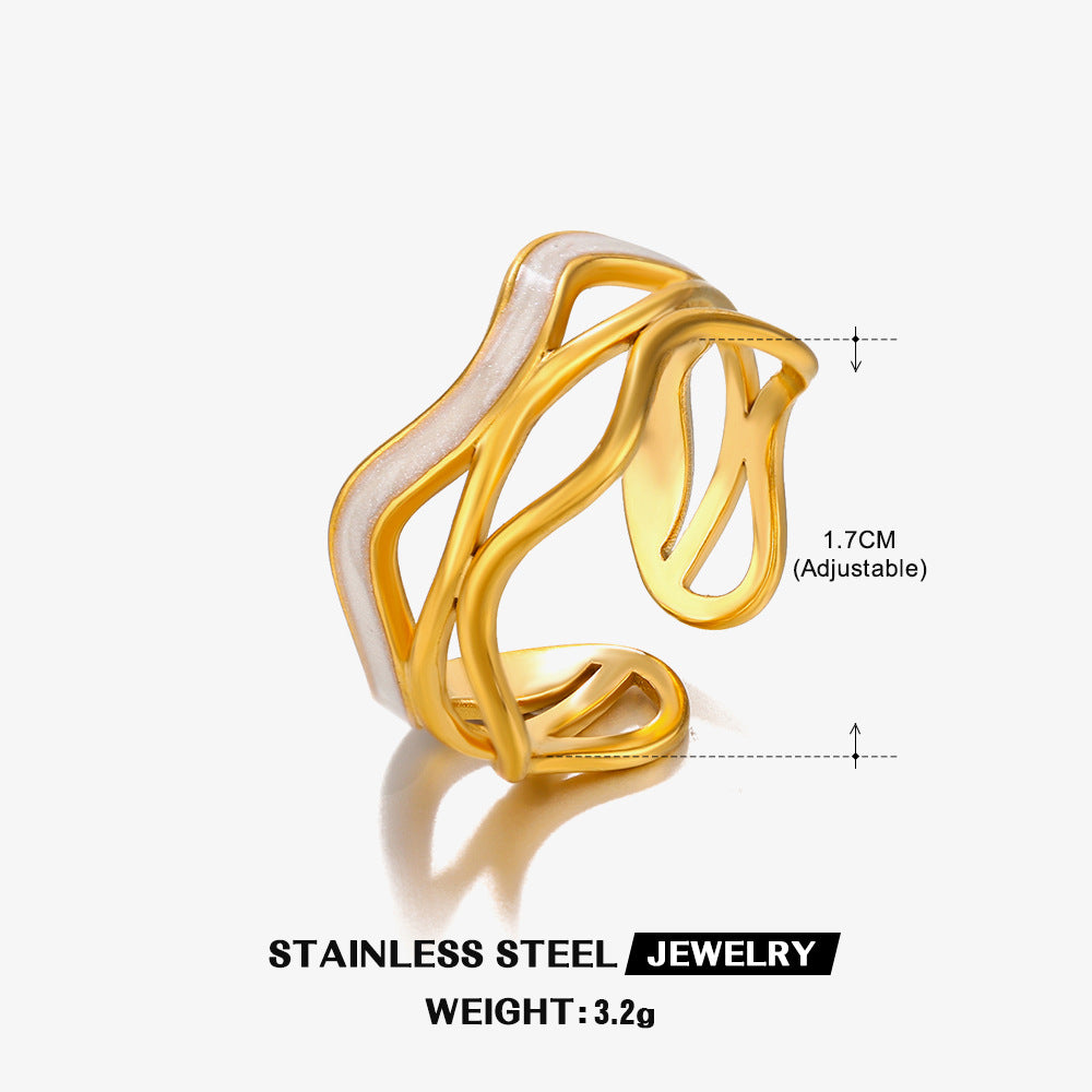 Flow Wave Ring - Adjustable Ring