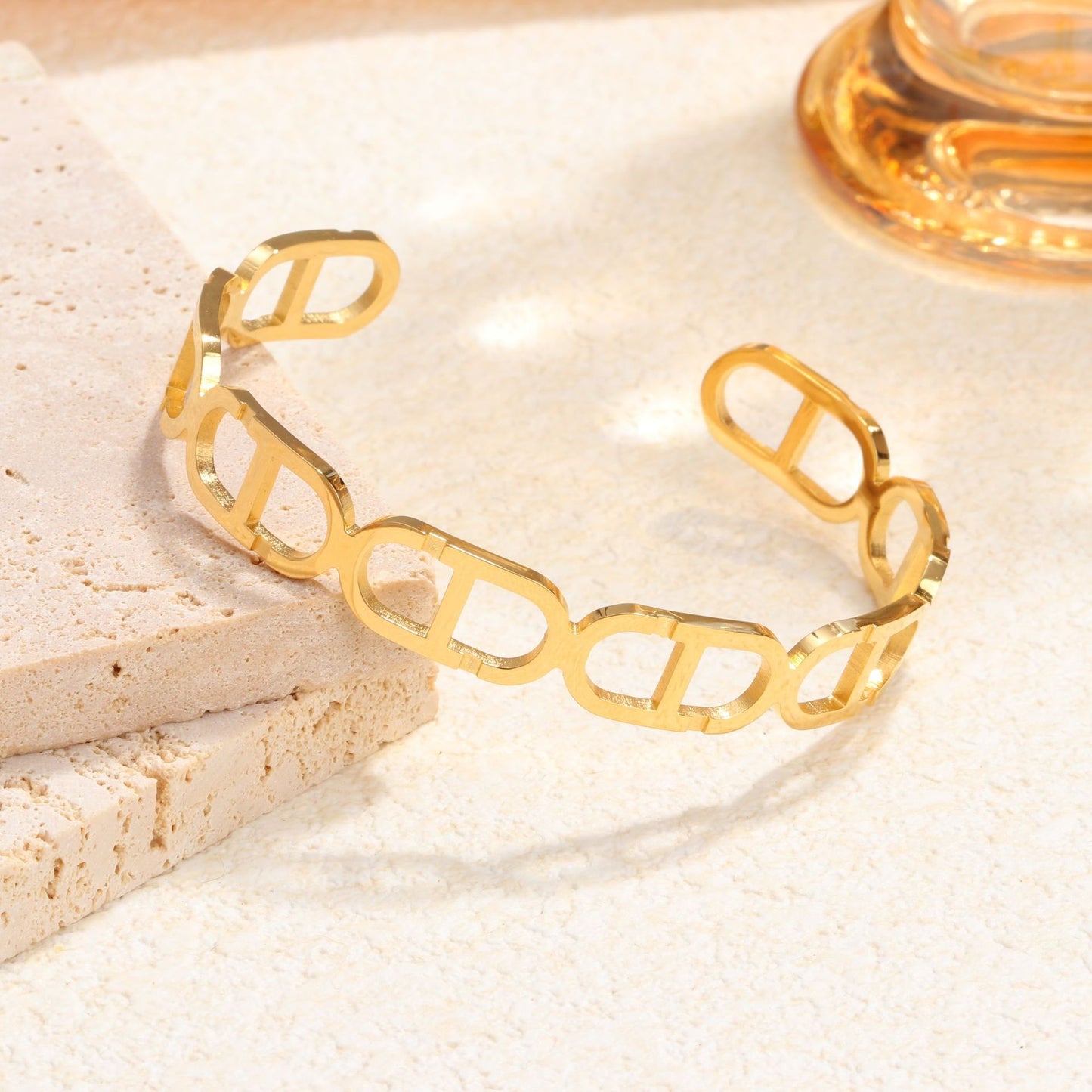 Luxe Link Signature Bangle(Adjustable)